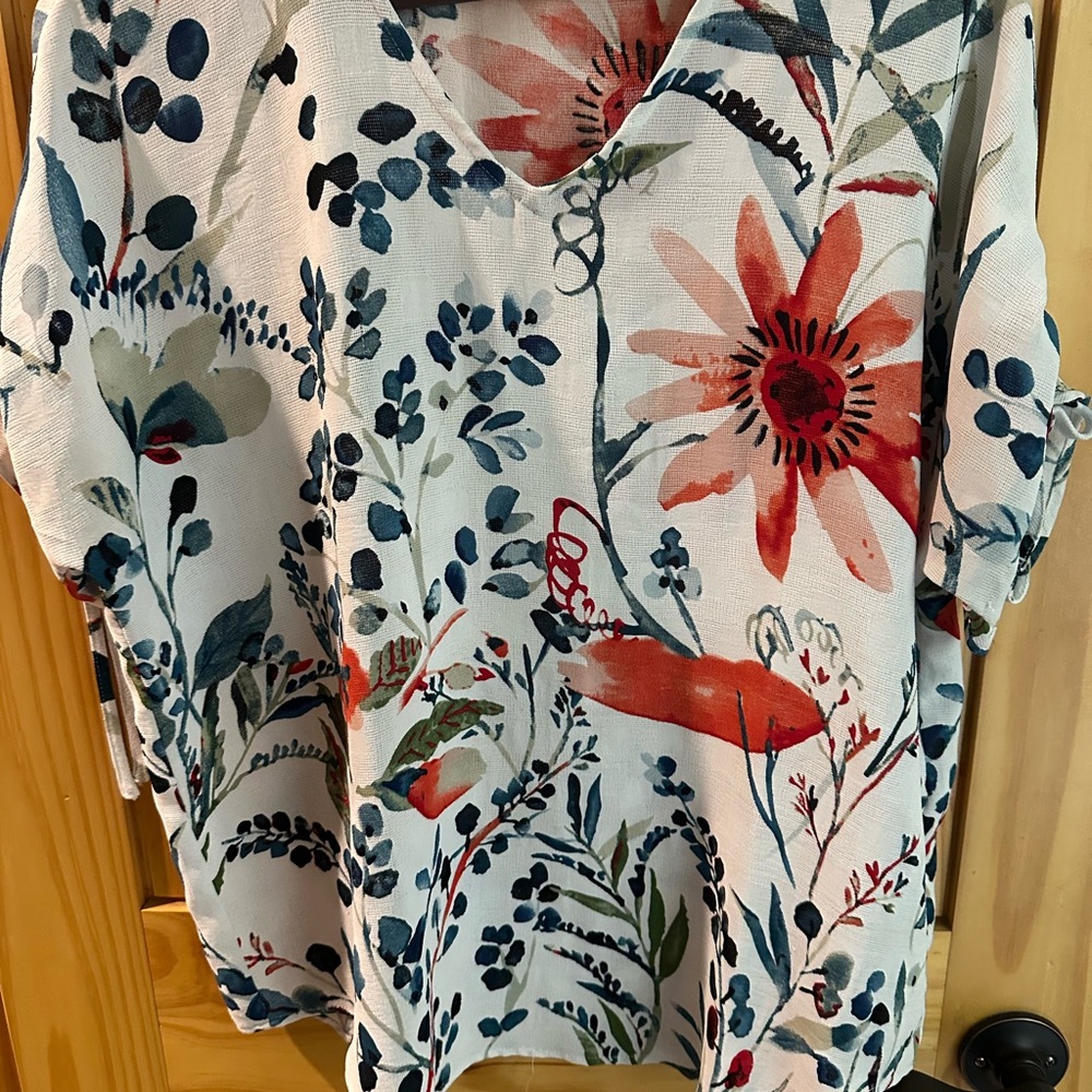 Chico's Multicolor Floral Top
